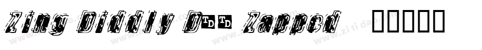Zing Diddly Doo Zapped字体转换